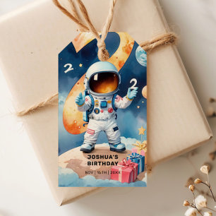 Twee maanden op de tweede verjaardag van de maan cadeaulabel