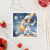 Twee maanden op de tweede verjaardag van de maan servet (Insitu)