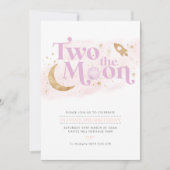 Twee maanden Paarse gouden maan Kaart (Voorkant)