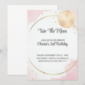 Twee maanden uitnodiging voor de tweede verjaardag (Voorkant / Achterkant)
