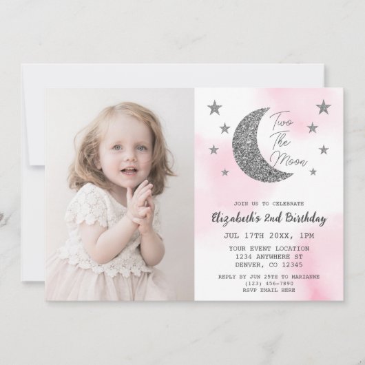 Twee maanden uitnodiging voor de tweede verjaardag (Voorkant)