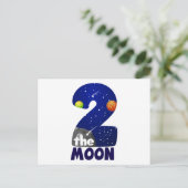TWEE MAANDEN VAN DE MOON 2de verjaardag van de vri Briefkaart (Staand voorkant)