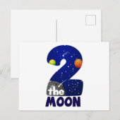 TWEE MAANDEN VAN DE MOON 2de verjaardag van de vri Briefkaart (Voorkant / Achterkant)