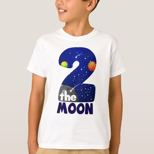 TWEE MAANDEN VAN DE MOON 2de verjaardag van de vri T-shirt (Voorkant)