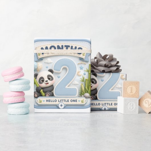 Twee maanden vol wonderen cadeaupapier (Baby Shower)
