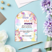 Twee Maanverjaardagen Uitnodigen Acryl Uitnodigingen (Insitu (Huwelijk))