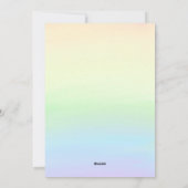 Twee Maanverjaardagen Uitnodigen Feestdagenkaart (Achterkant)