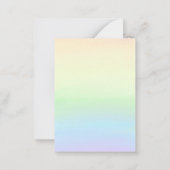 Twee Maanverjaardagen Uitnodigen Notitiekaartje (Achterkant)