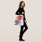 Twee Macaw Parrot Vogels Wilde Levensdieren Canvas Crossbody Tas (Op model)