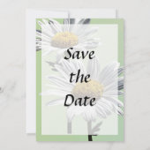 Twee madeliefjes in zonneschijn Bewaar de datum Save The Date (Achterkant)