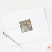 Twee Magi Vierkante Sticker (Envelop)