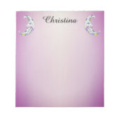 Twee magische kleurrijk versierde halve manen notitieblok (Voorkant)