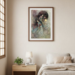 Twee Maidens en Lantern van Warwick Goble Poster