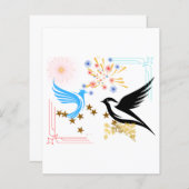 Twee Majestueuze Vogels (Voorkant / Achterkant)