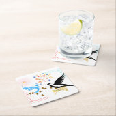 Twee majestueuze vogels kartonnen onderzetters (Insitu)