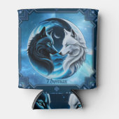 Twee majestueuze wolfskoppen blikjeskoeler (Voorkant)