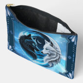 Twee majestueuze wolfskoppen etui (Open)