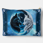 Twee majestueuze wolfskoppen etui (Achterkant)