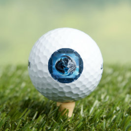 Twee majestueuze wolfskoppen golfballen