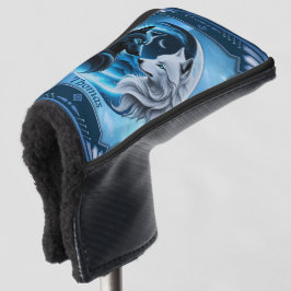 Twee majestueuze wolfskoppen golfheadcover