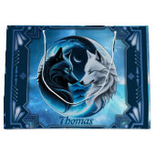 Twee majestueuze wolfskoppen groot cadeauzakje (Voorkant)