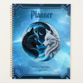 Twee majestueuze wolfskoppen planner (Voorkant)