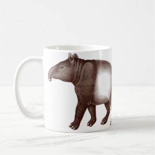 Twee Maleisische of Aziatische tapirs koffie Mok