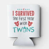 Twee mam die ik het eerste jaar overleefde met twe blikjeskoeler (Achterkant)