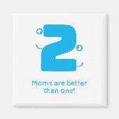 Twee mama's magneet (Voorkant)