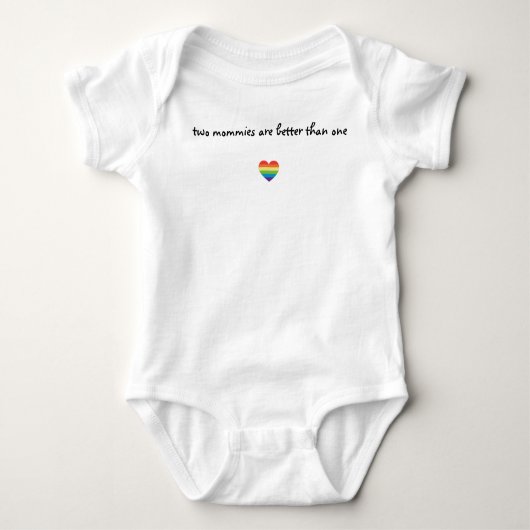 Twee mama's zijn beter dan één Baby Shirt (Voorkant)