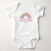 Twee mama's zijn beter dan één - Regenboog Romper (Voorkant)