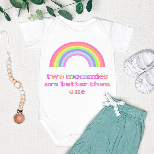 Twee mama's zijn beter dan één - Regenboog Romper
