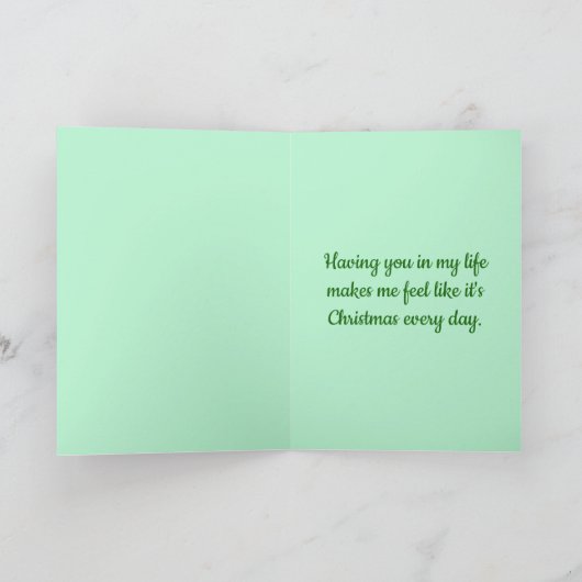 Twee man-deer voor de man-vrouw-kerstman kaart (Binnen)