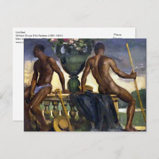 Twee Man door Ranken Briefkaart (Voorkant / Achterkant)