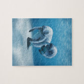 Twee Manatees die zwemmen Legpuzzel (Horizontaal)