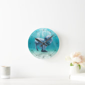 Twee Manatees die zwemmen Ronde Klok (Huis)