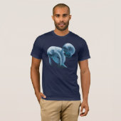 Twee Manatees T-shirt (Voorkant volledig)