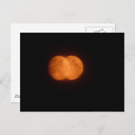 Twee manen briefkaart (Voorkant / Achterkant)