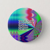 Twee manieren ronde button 5,7 cm (Voorkant)