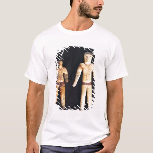Twee mannelijke beeldjes, Recuay Culture T-shirt (Voorkant)