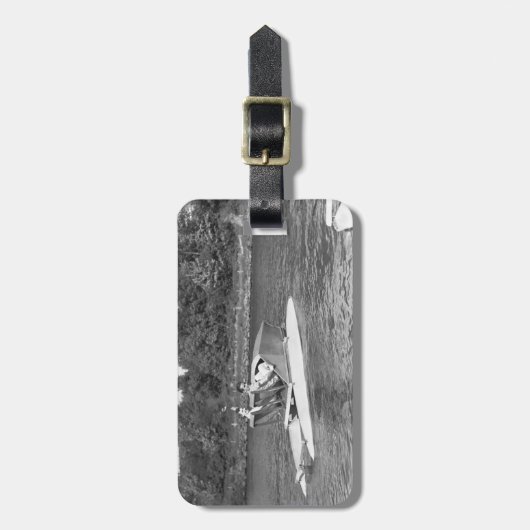 Twee Mannen Bagagelabel (Voorkant verticaal)