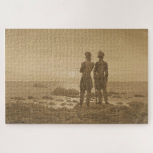 Twee mannen bij de zee – Caspar David Friedrich Legpuzzel