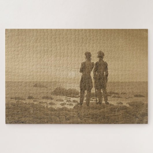 Twee mannen bij de zee – Caspar David Friedrich Legpuzzel (Horizontaal)