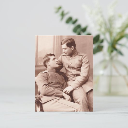 Twee Mannen Briefkaart (Staand voorkant)