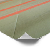 Twee Mannen die concurreren in een Judo Gelijke 3 Poster (Hoek)