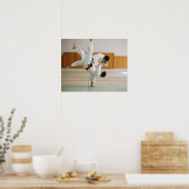 Twee Mannen die concurreren in een Judo Gelijke 3 Poster (Keuken)