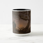 Twee Mannen die de maan overdenken, Friedrich: Mok (Midden)