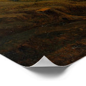 Twee Mannen die de maan overwegen Poster (Hoek)