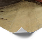 Twee Mannen die in een Tavern spreken Poster (Hoek)