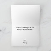 Twee Mannen Elbow Bump Card Kaart (Binnen)